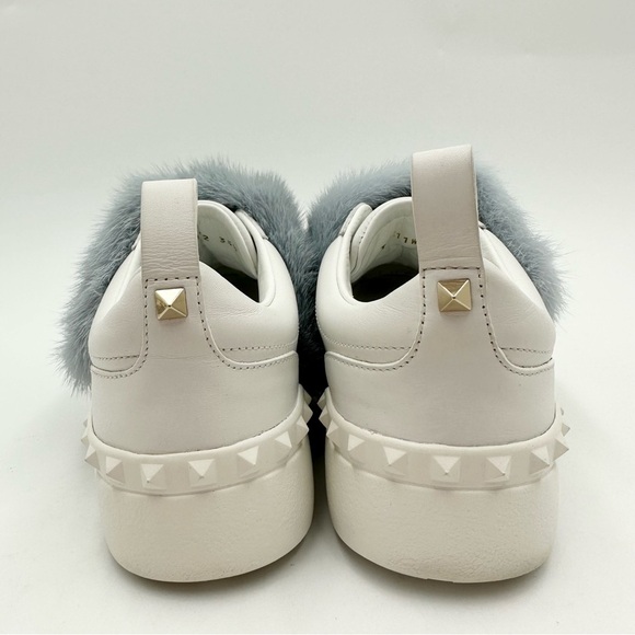 VALENTINO GARAVANI Rockstud Mink Fur Sneaker - Picture 7 of 11